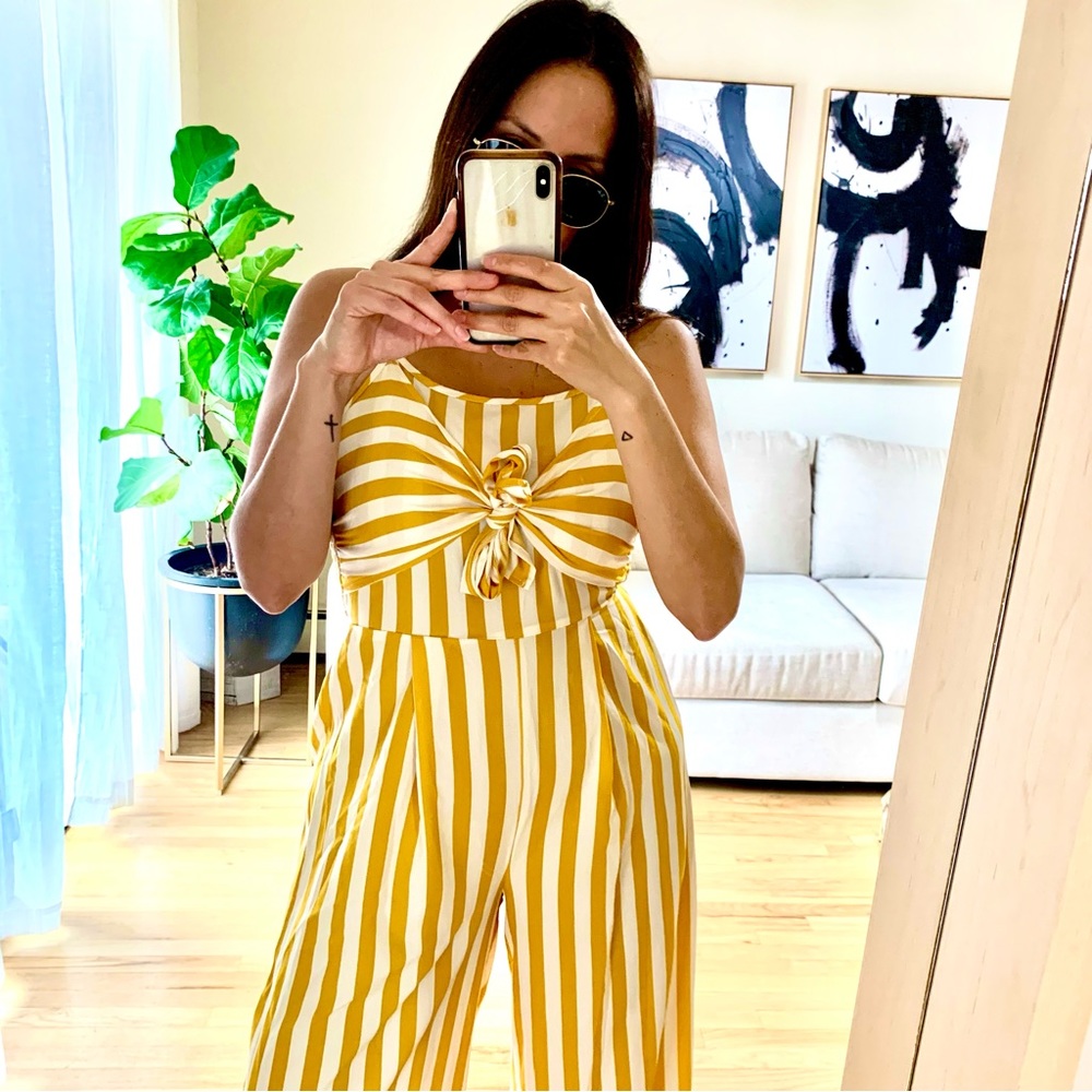NEW Yellow jumpsuit | Never Worn - Picture 2 of 6